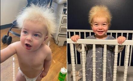 宝宝对准它自己慢慢动