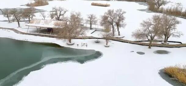塔克拉玛干沙漠下雪了