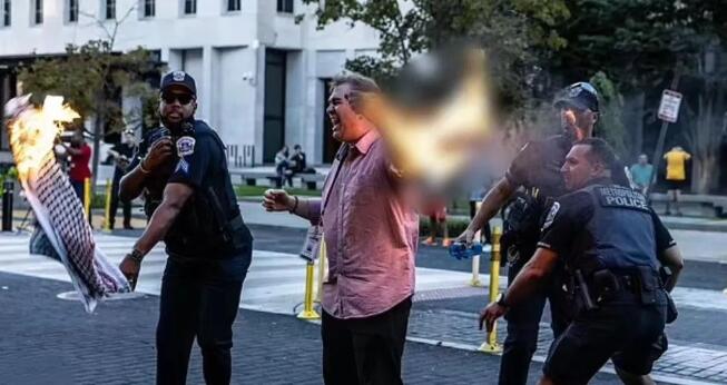 美国一男子在白宫附近自焚